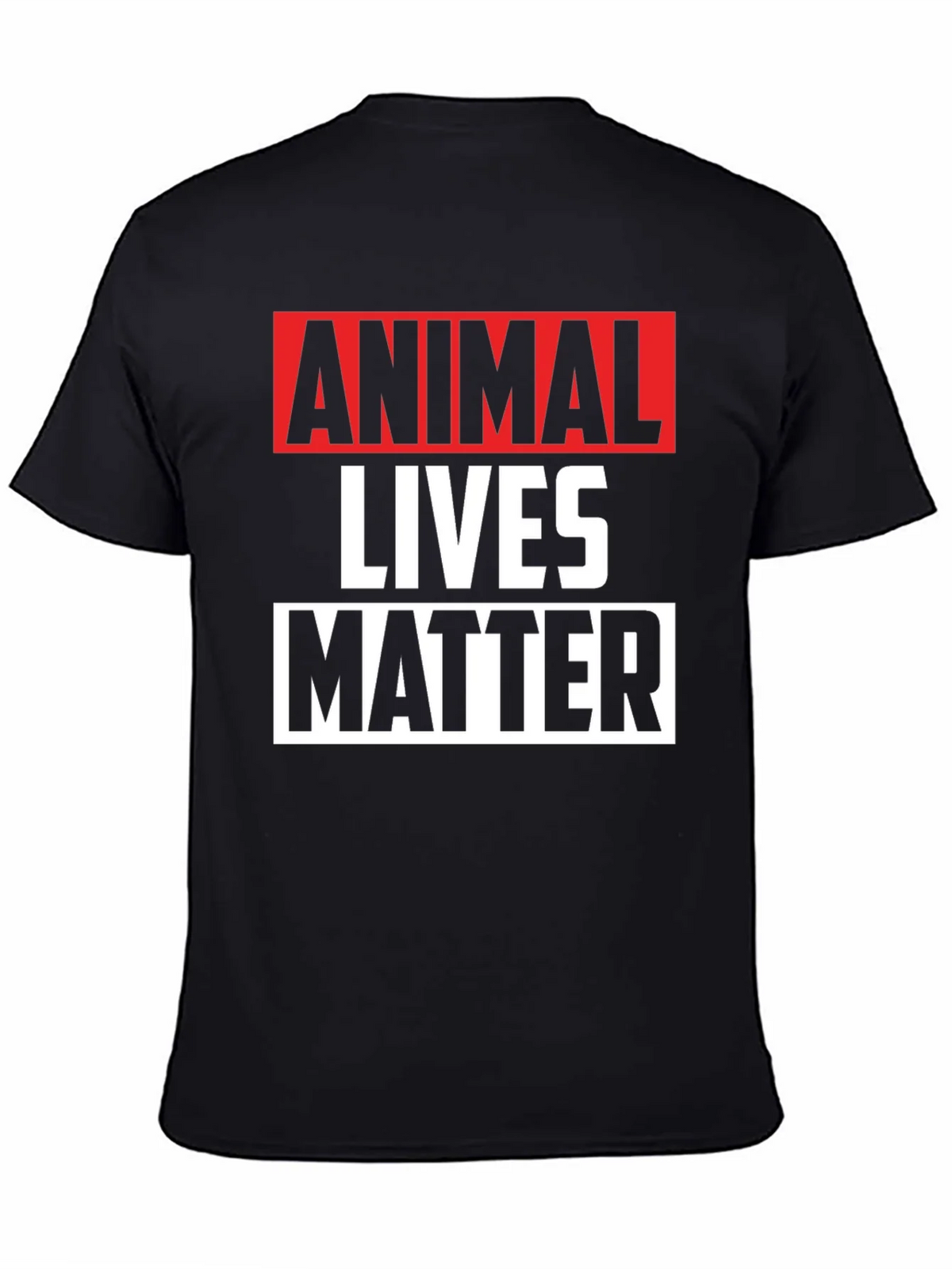 Animal Lives Matter Graphic Tee - Black Unisex T-Shirt product image 4
