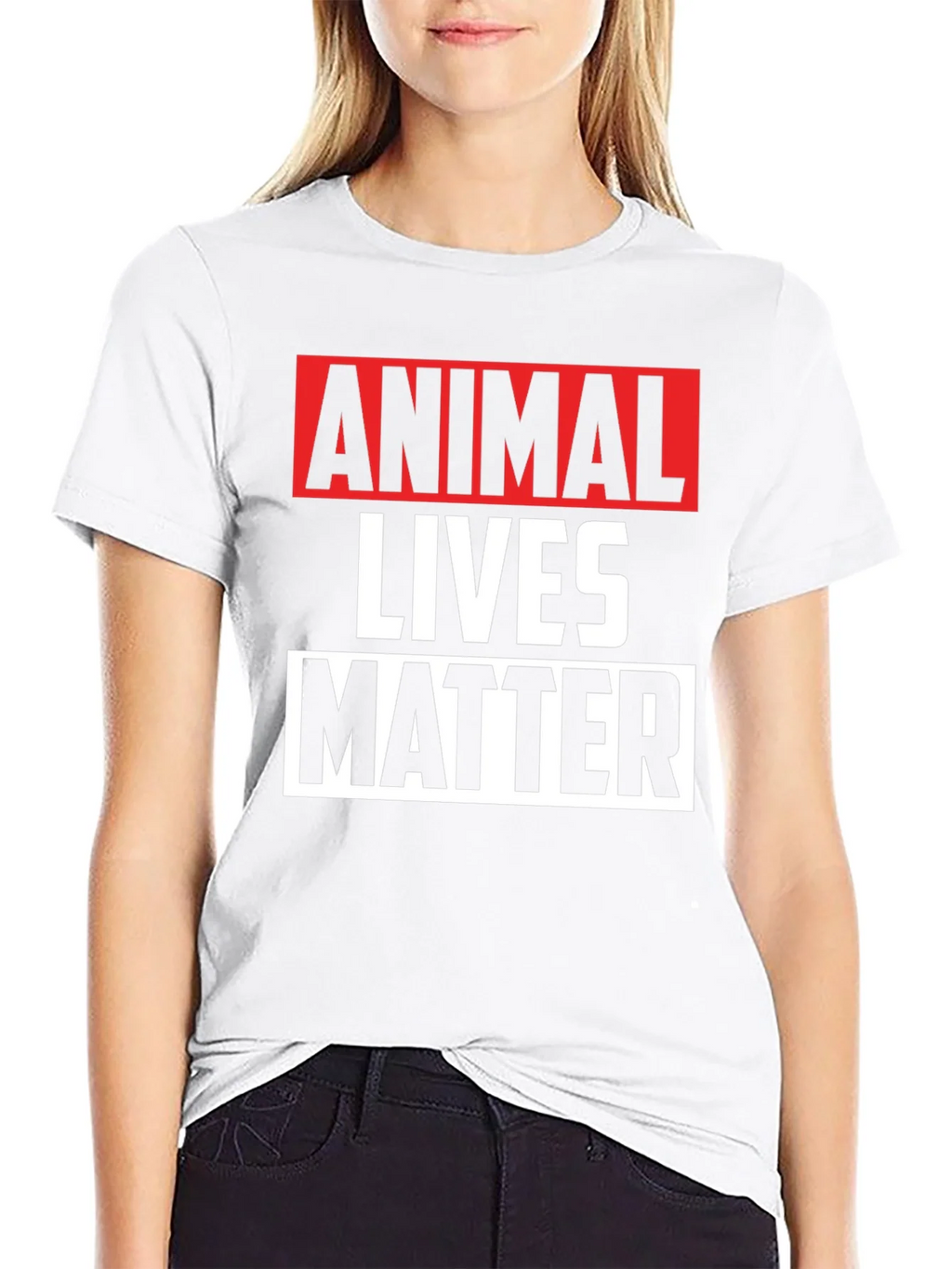 Animal Lives Matter Graphic Tee - Black Unisex T-Shirt product image 8