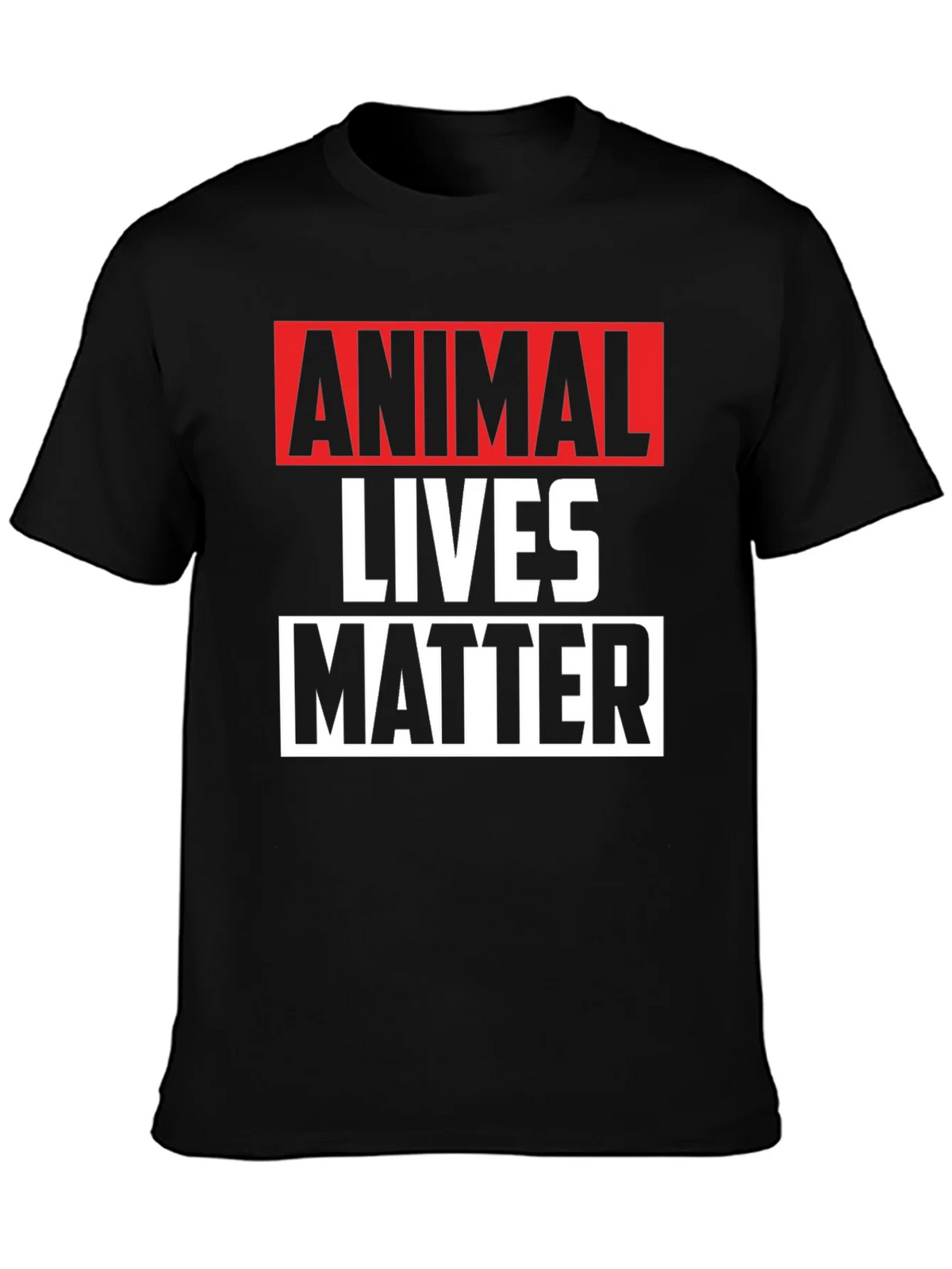 Animal Lives Matter Graphic Tee - Black Unisex T-Shirt product image 3