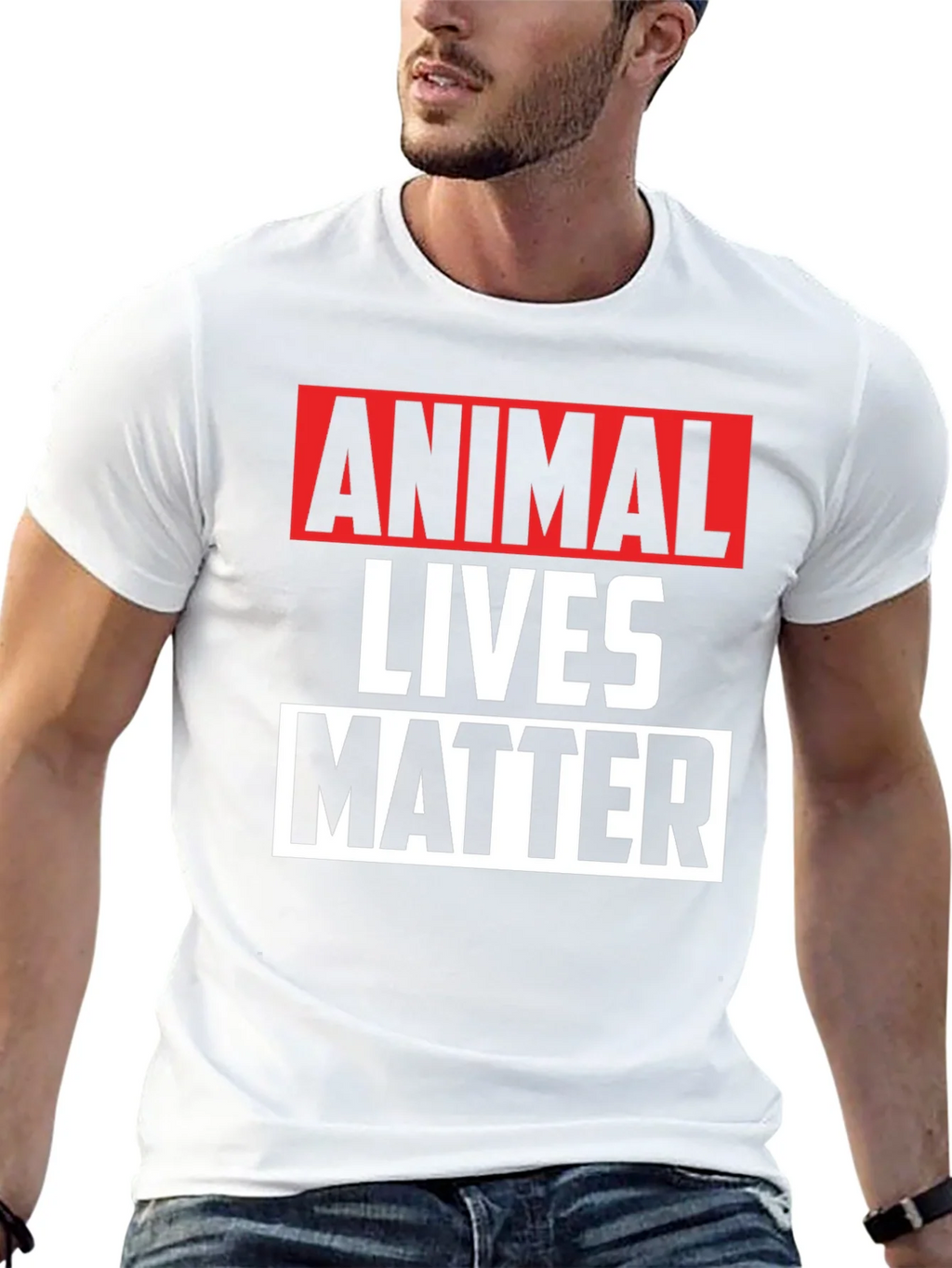 Animal Lives Matter Graphic Tee - Black Unisex T-Shirt product image 12