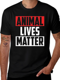 Animal Lives Matter Graphic Tee - Black Unisex T-Shirt product image 1