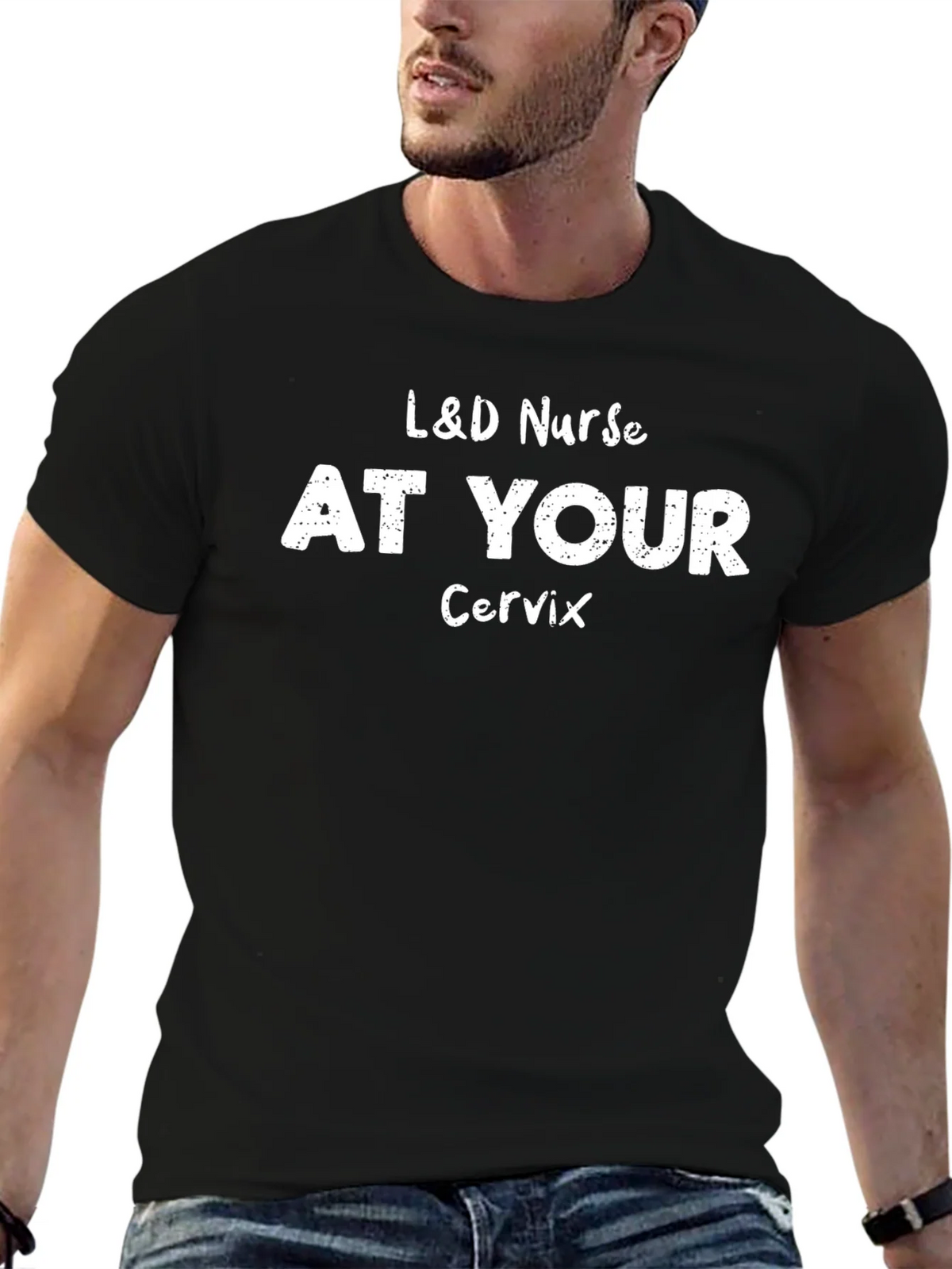 L&D Nurse At Your Cervix Graphic T-Shirt product image 6