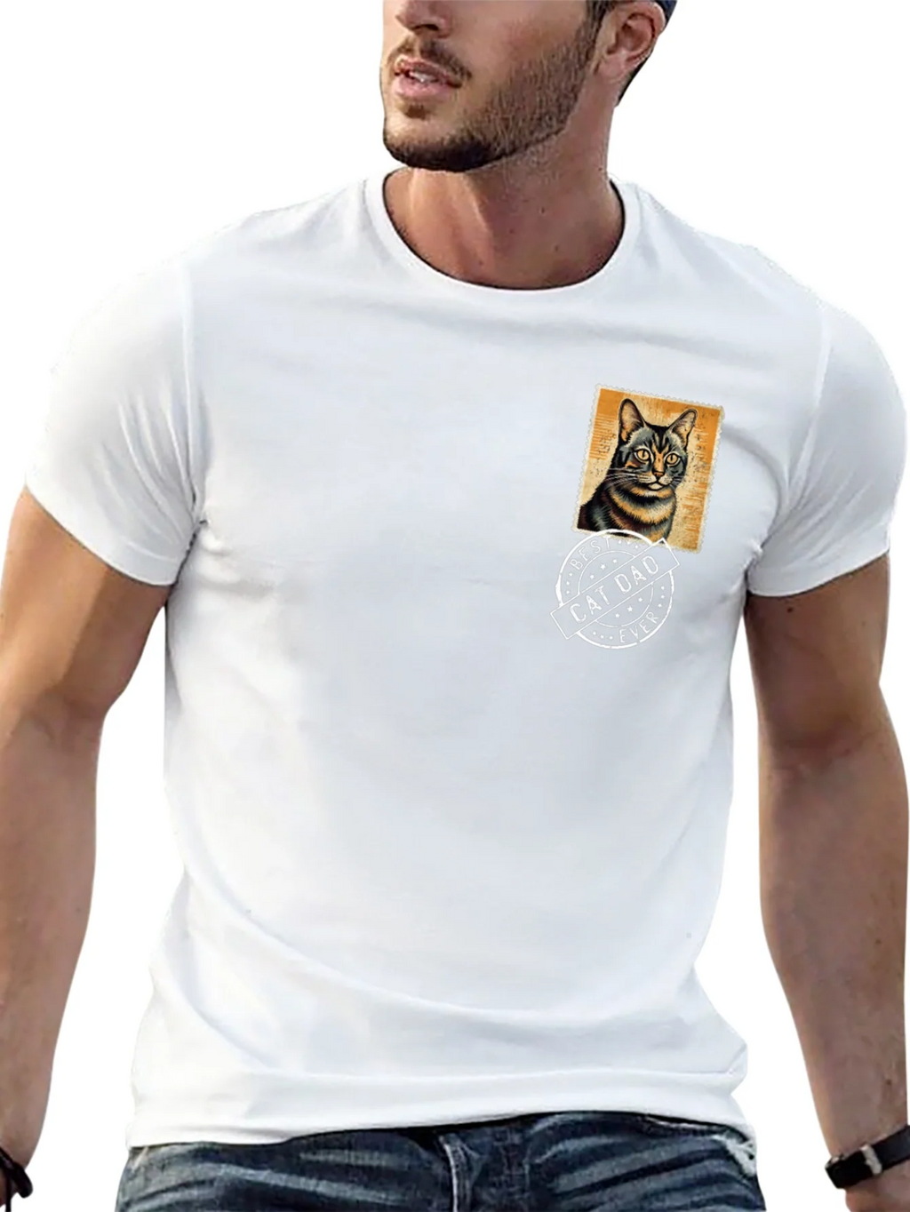 Best Cat Dad Ever Black T-Shirt product image 11