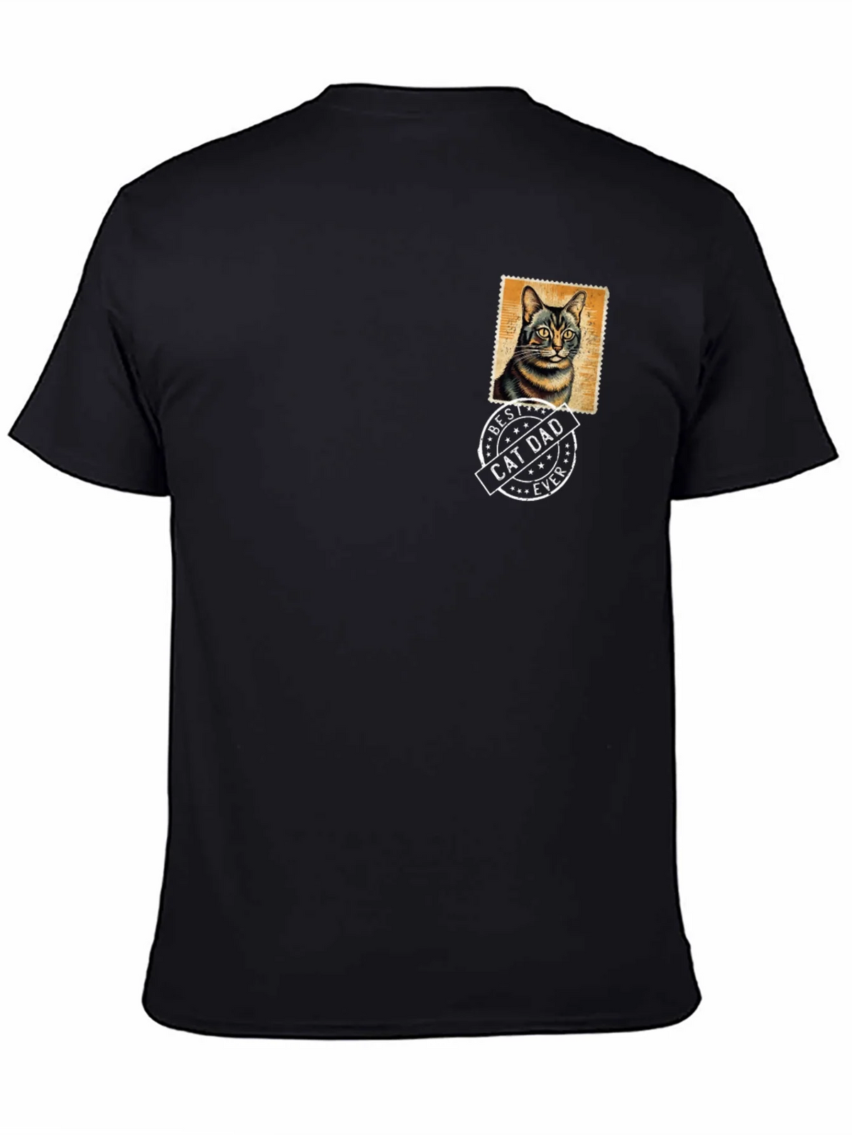 Best Cat Dad Ever Black T-Shirt product image 4
