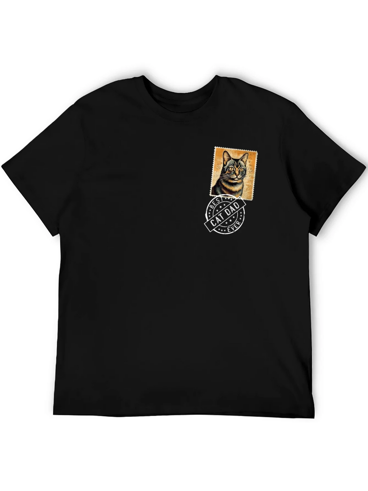 Best Cat Dad Ever Black T-Shirt product image 5