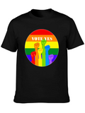Vote Yes Pride T-Shirt - Rainbow Fist Design product image 1