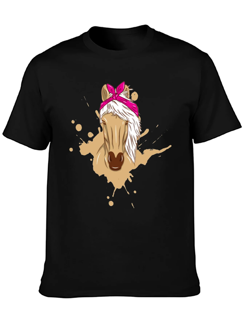 Horse Bandana Graphic Tee - Mens Black T-Shirt product image 2