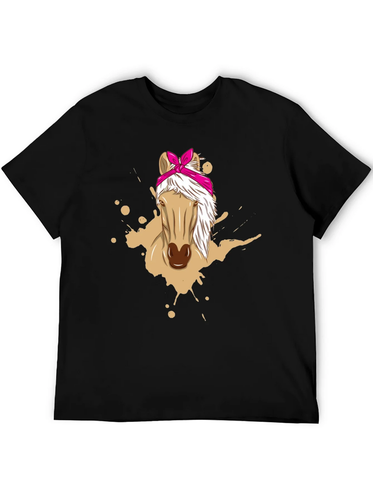 Horse Bandana Graphic Tee - Mens Black T-Shirt product image 3