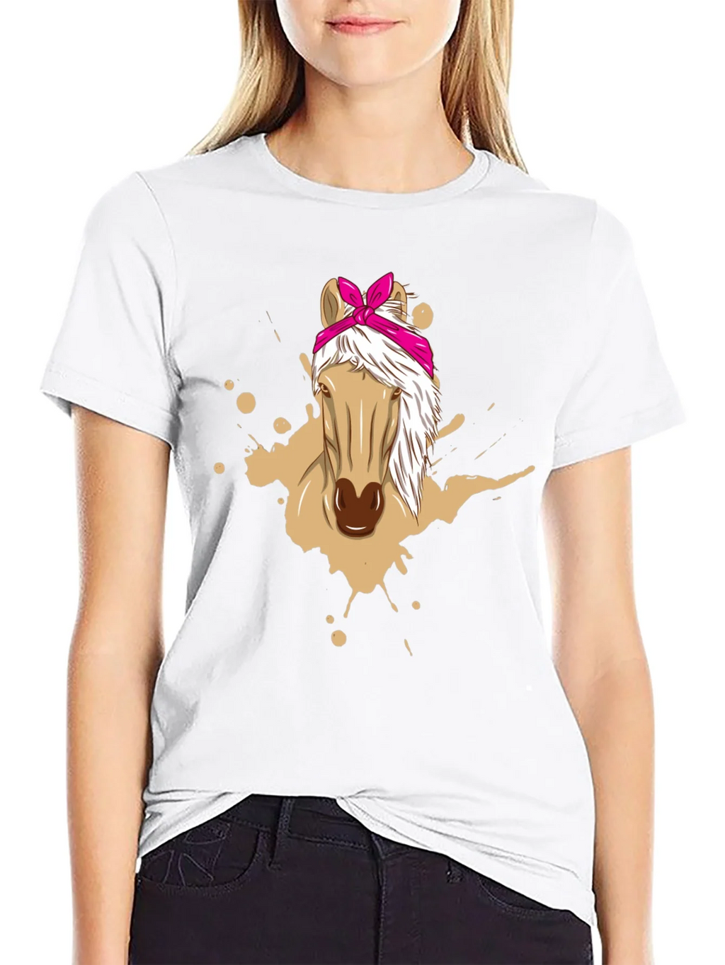 Horse Bandana Graphic Tee - Mens Black T-Shirt product image 6