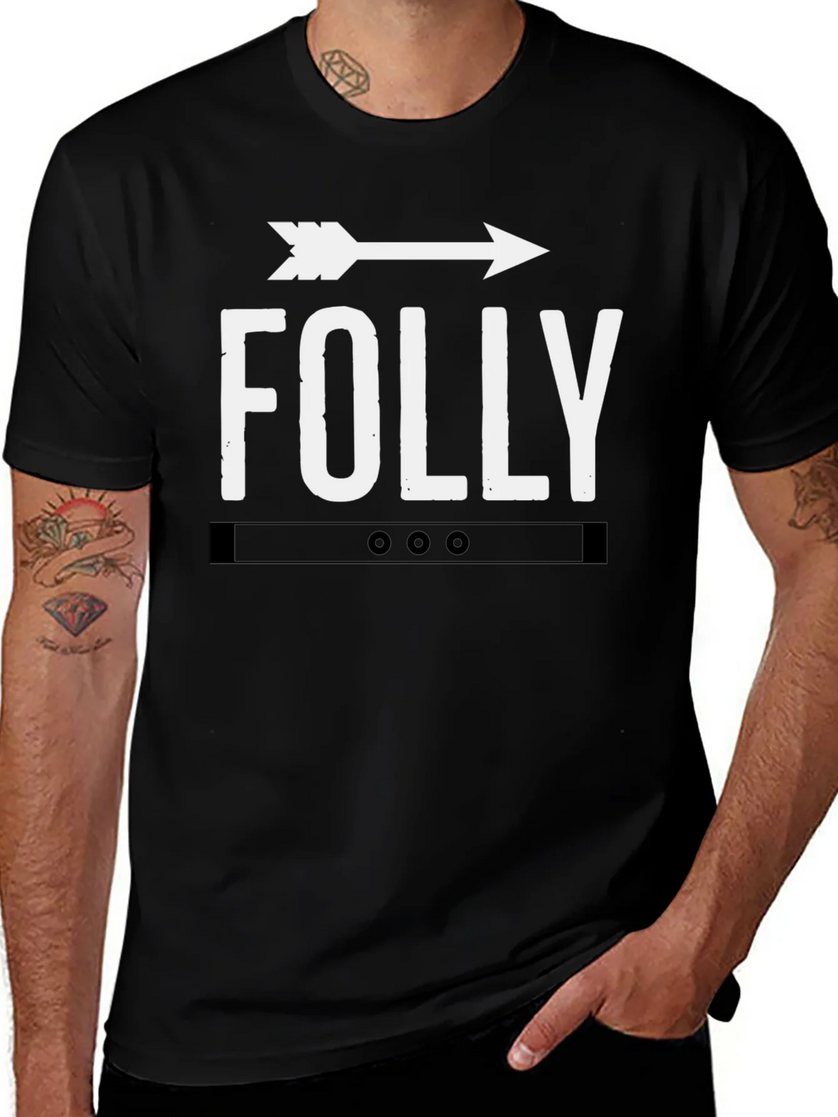 Folly Arrow Graphic Tee - Classic Black T-Shirt product image 1