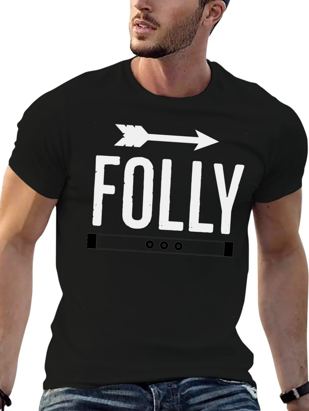 Folly Arrow Graphic Tee - Classic Black T-Shirt product image 4