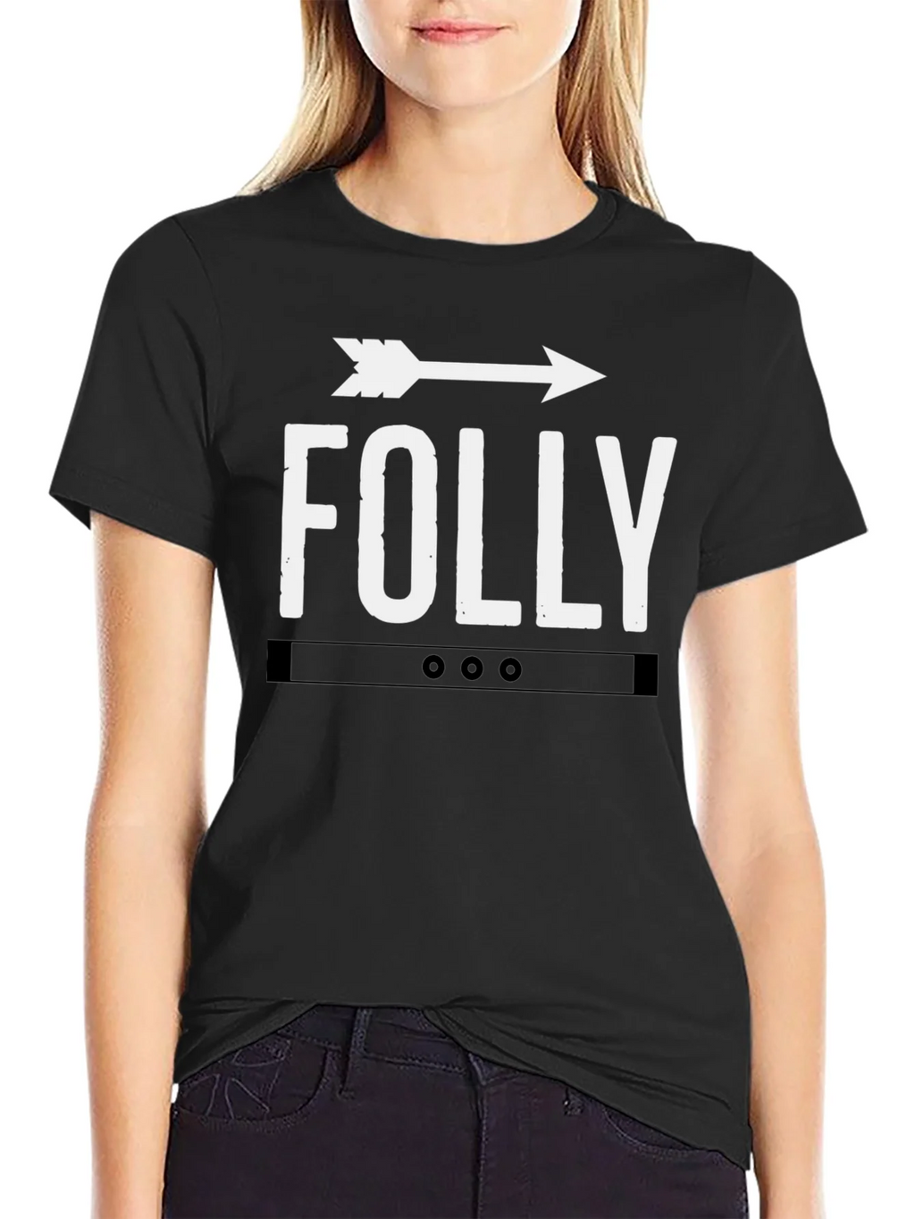 Folly Arrow Graphic Tee - Classic Black T-Shirt product image 2