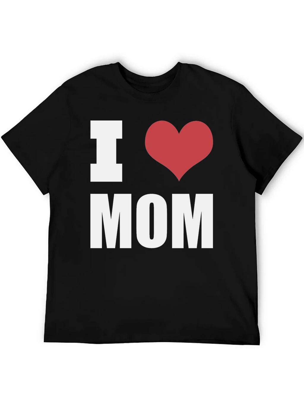 I Heart Mom T-Shirt - Black - Mens Fashion product image 5