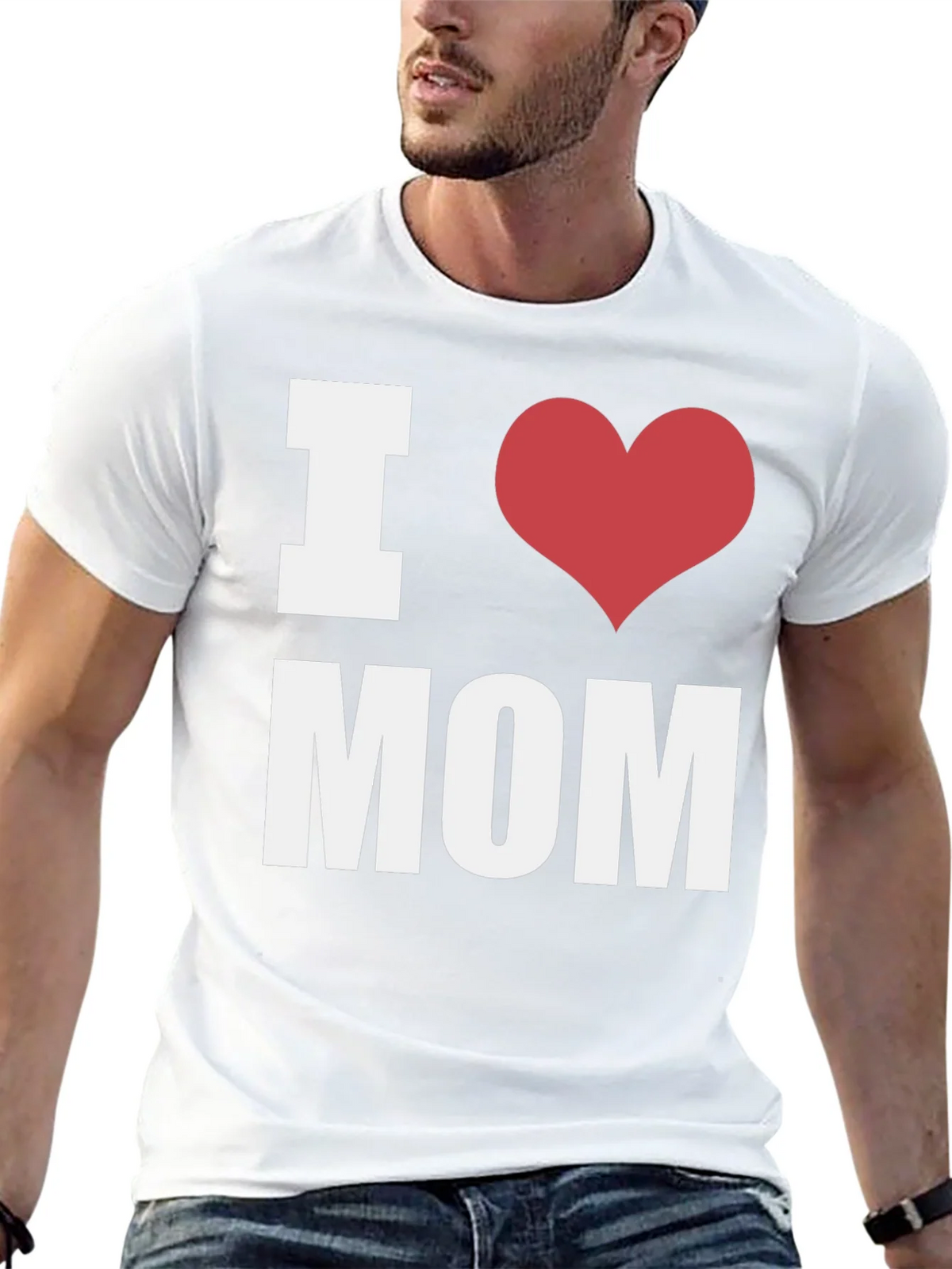 I Heart Mom T-Shirt - Black - Mens Fashion product image 12