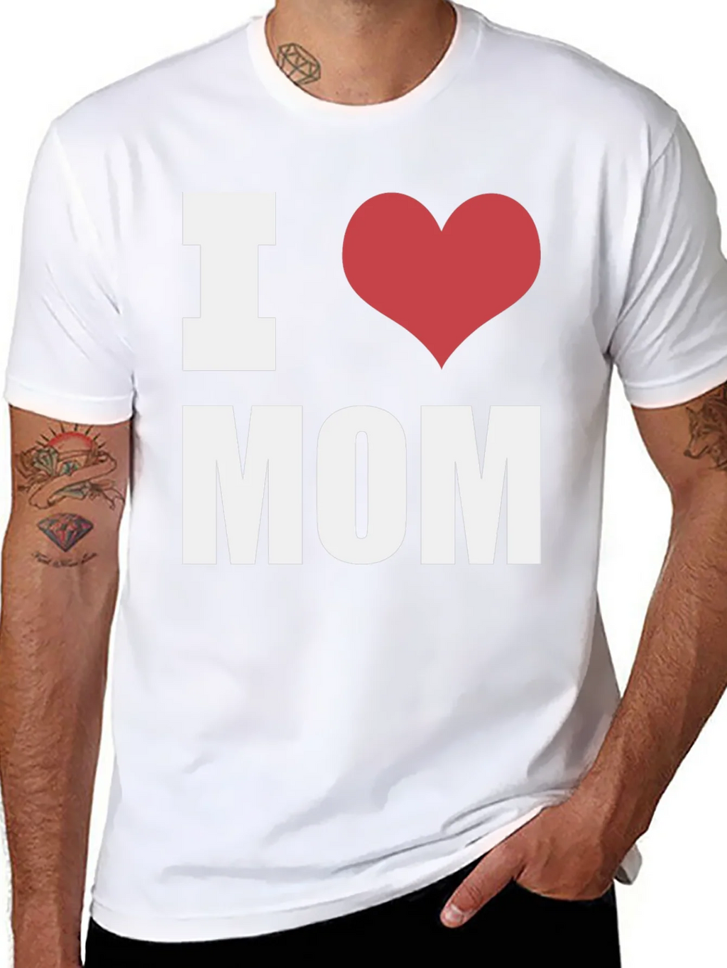 I Heart Mom T-Shirt - Black - Mens Fashion product image 7