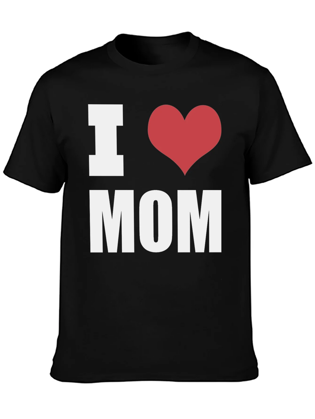 I Heart Mom T-Shirt - Black - Mens Fashion product image 3