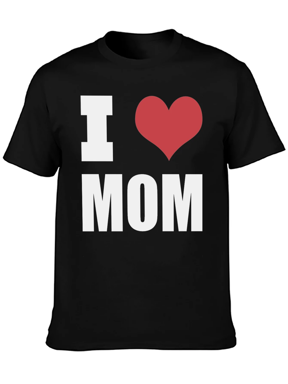 I Heart Mom T-Shirt - Black - Mens Fashion product image 3