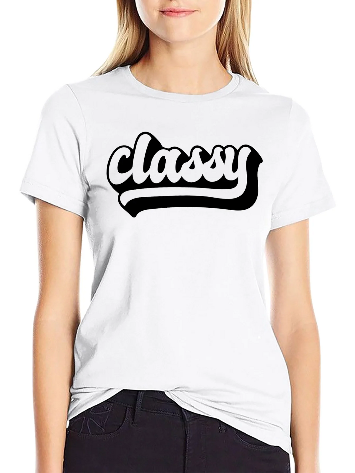 Classy Black Crew Neck T-Shirt product image 8