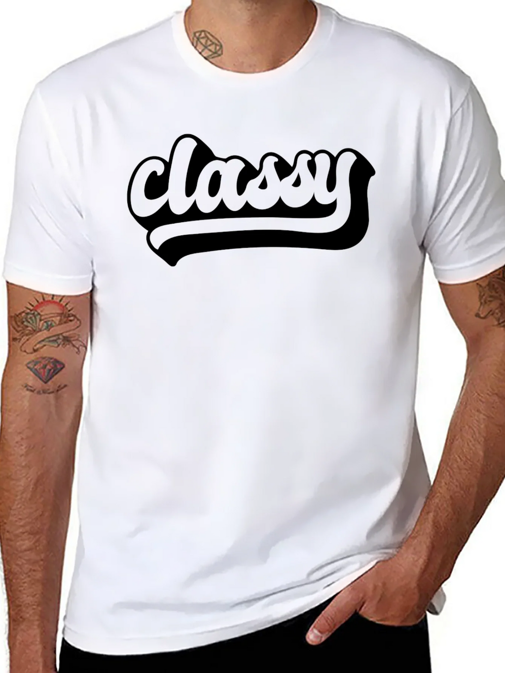 Classy Black Crew Neck T-Shirt product image 7