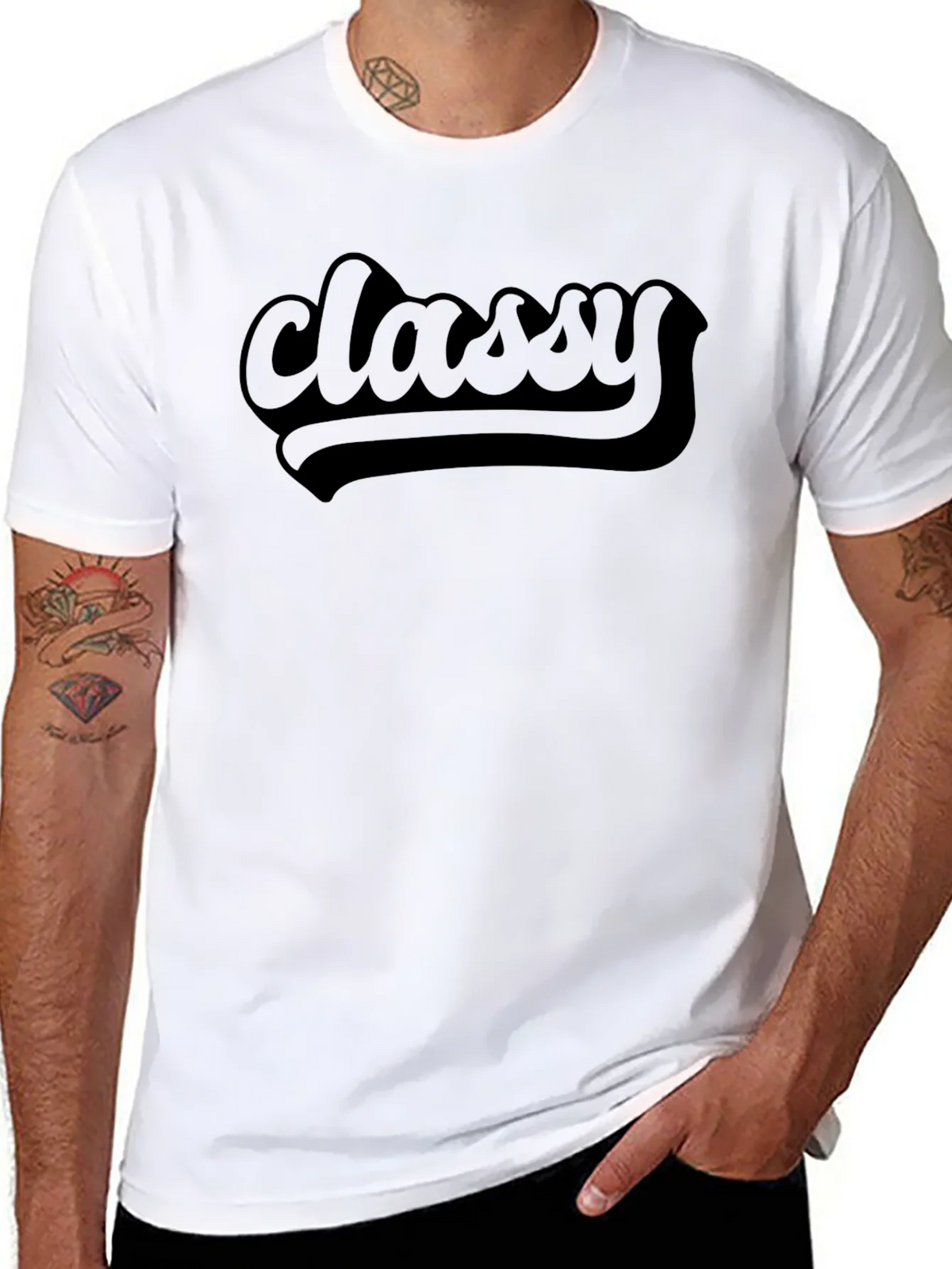 Classy Black Crew Neck T-Shirt product image 7