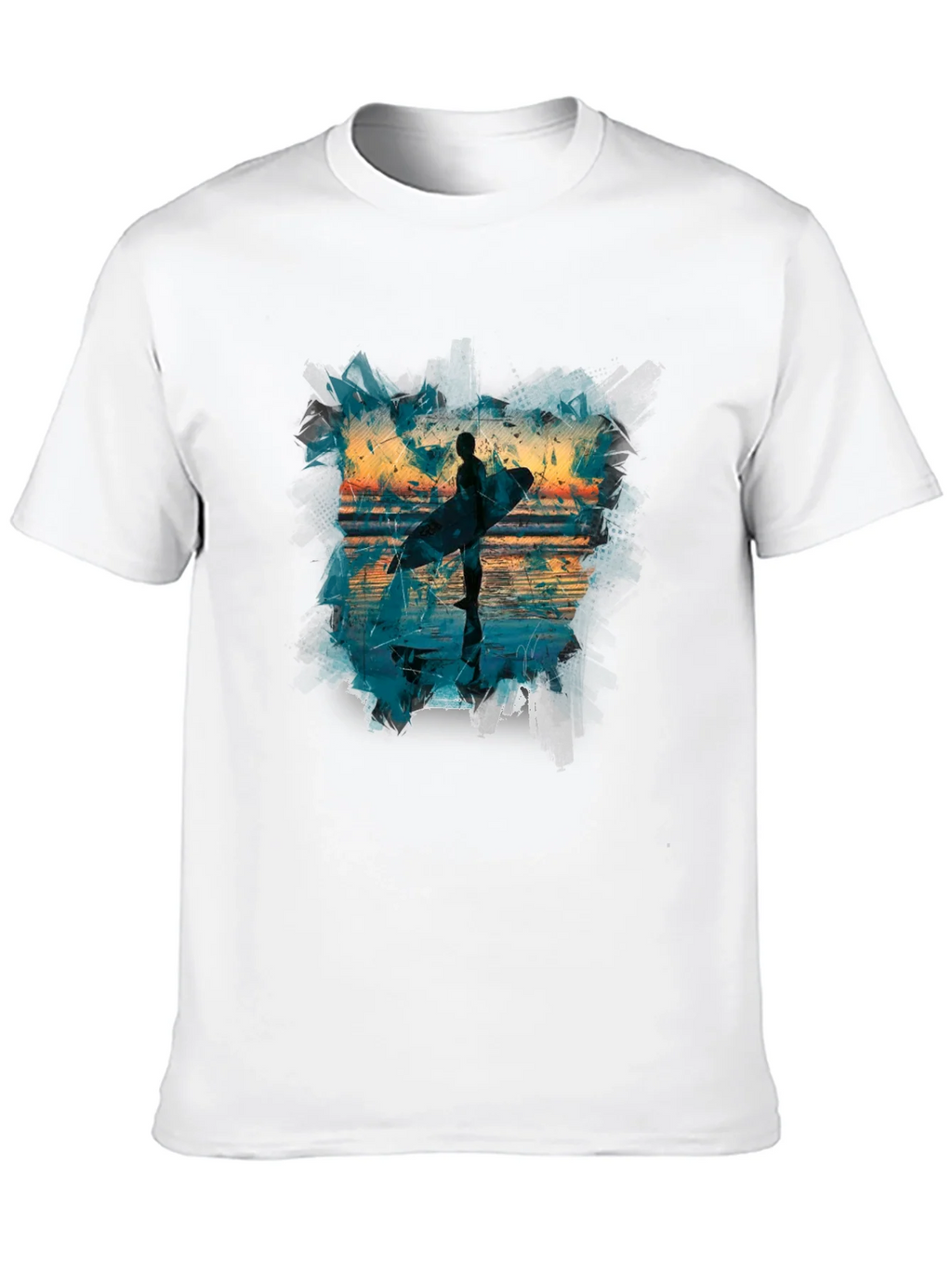 Surfer Silhouette Graphic Tee - Mens Black T-Shirt product image 9