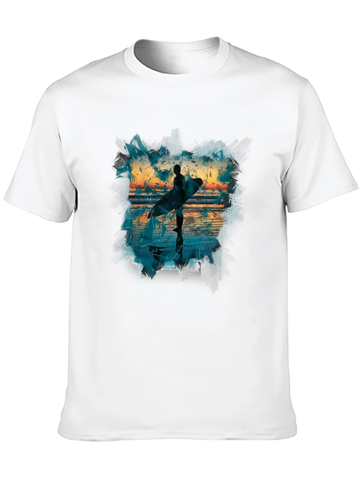 Surfer Silhouette Graphic Tee - Mens Black T-Shirt product image 9