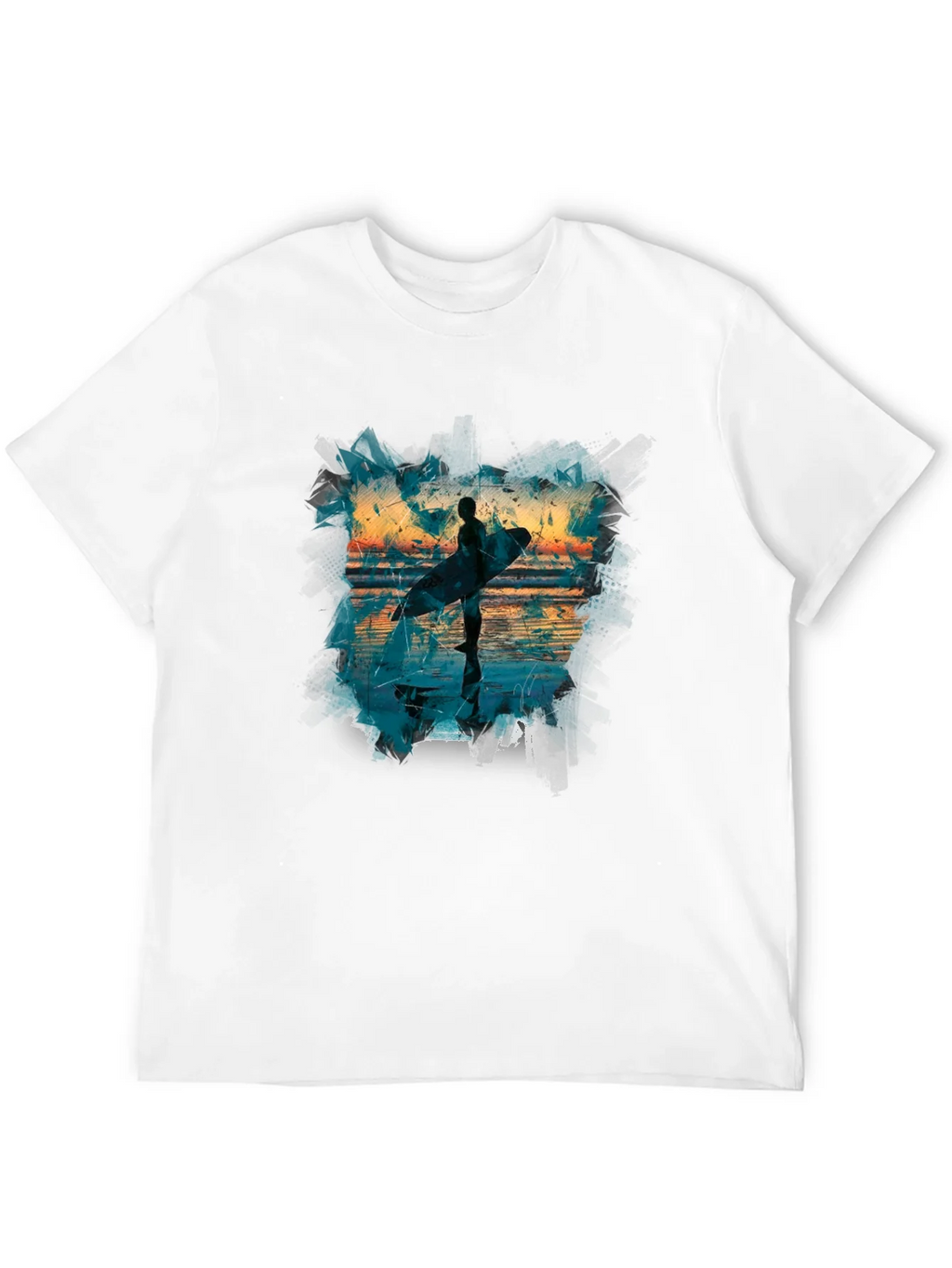 Surfer Silhouette Graphic Tee - Mens Black T-Shirt product image 11