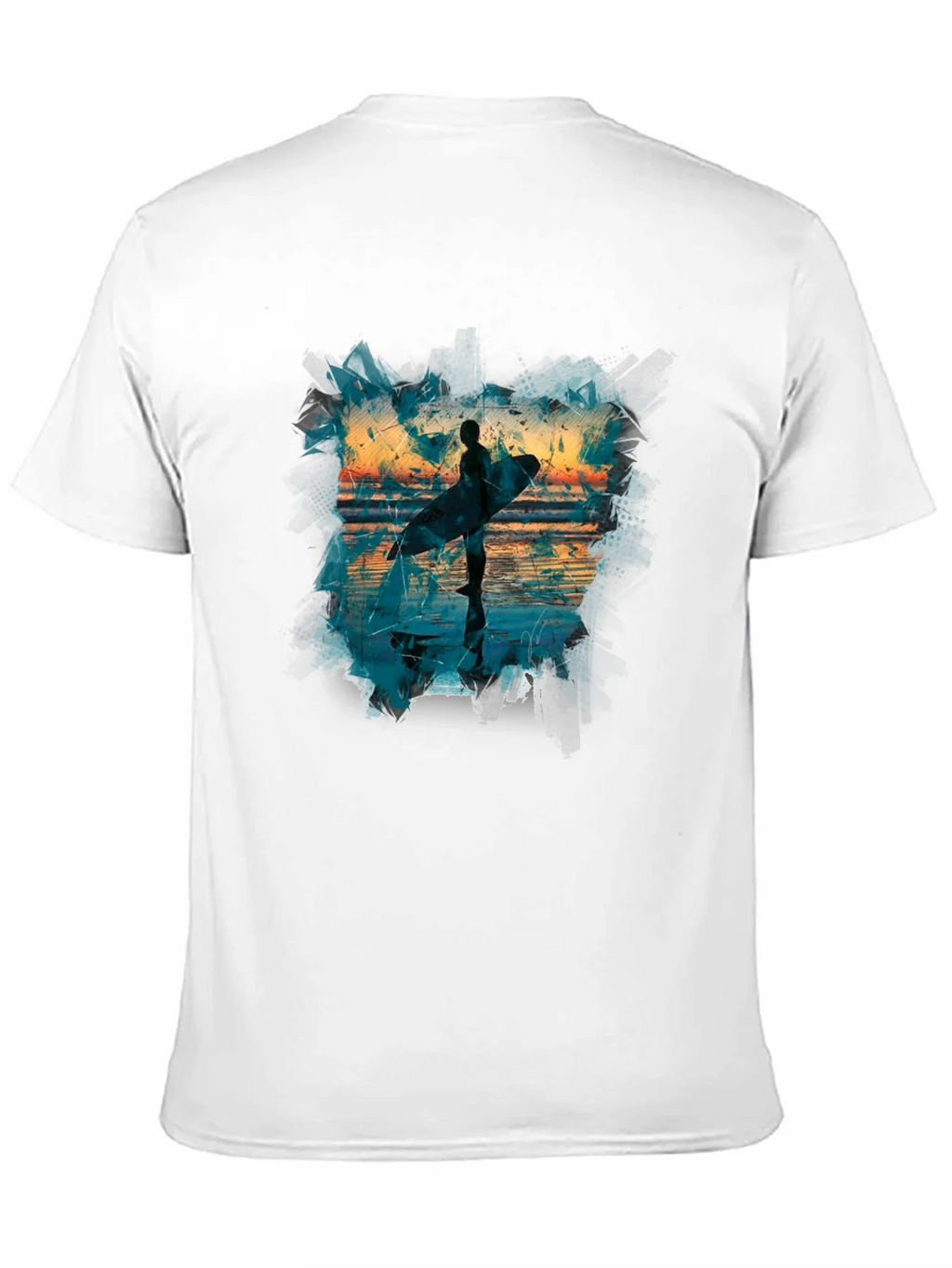 Surfer Silhouette Graphic Tee - Mens Black T-Shirt product image 10