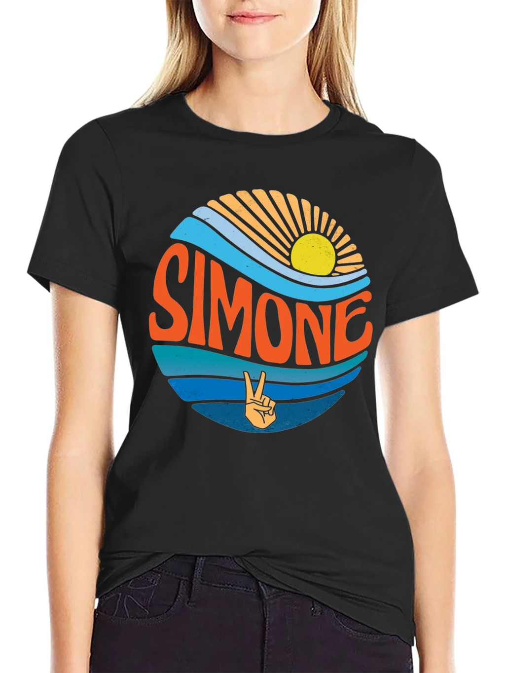 Simone Retro Graphic T-Shirt - Vintage Inspired Tee product image 2