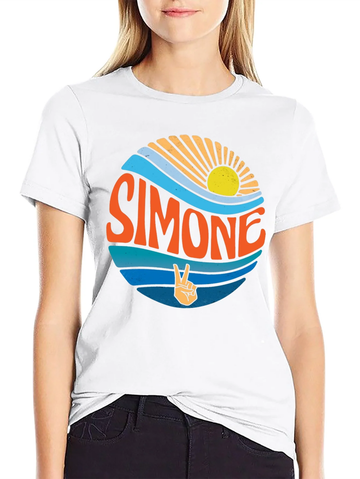 Simone Retro Graphic T-Shirt - Vintage Inspired Tee product image 8