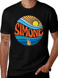 Simone Retro Graphic T-Shirt - Vintage Inspired Tee product image 1
