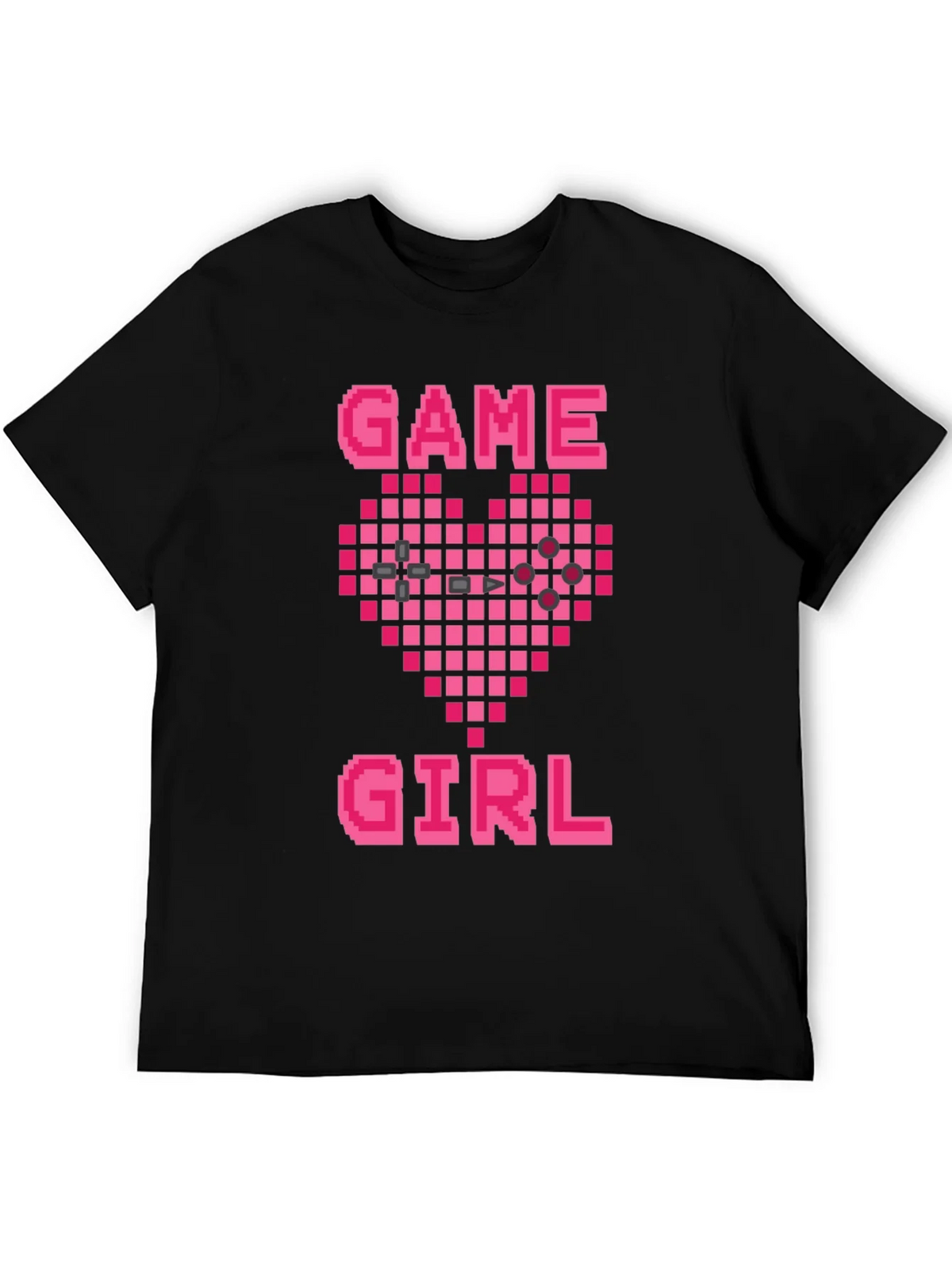 Game Girl Pixel Heart Graphic Tee - Gamer Gift product image 5