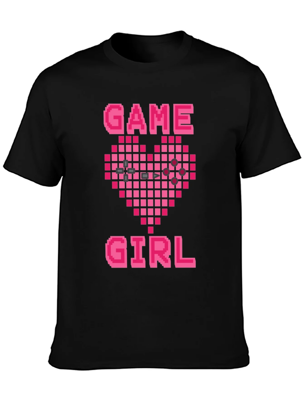 Game Girl Pixel Heart Graphic Tee - Gamer Gift product image 3