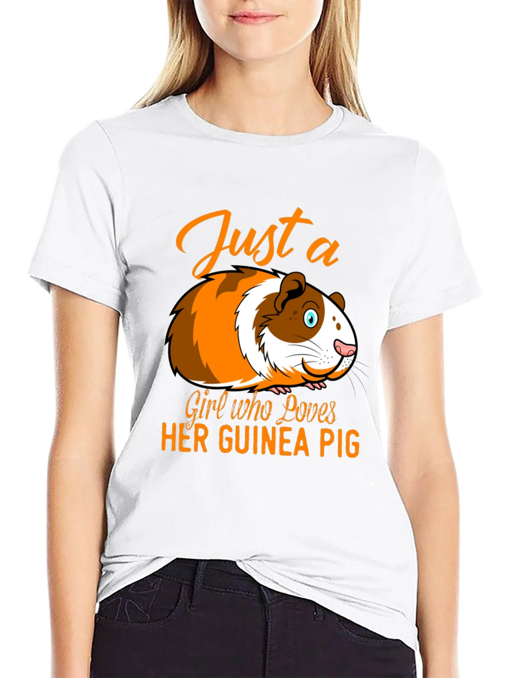 Just a Girl Who Loves Her Guinea Pig T-Shirt product image 8