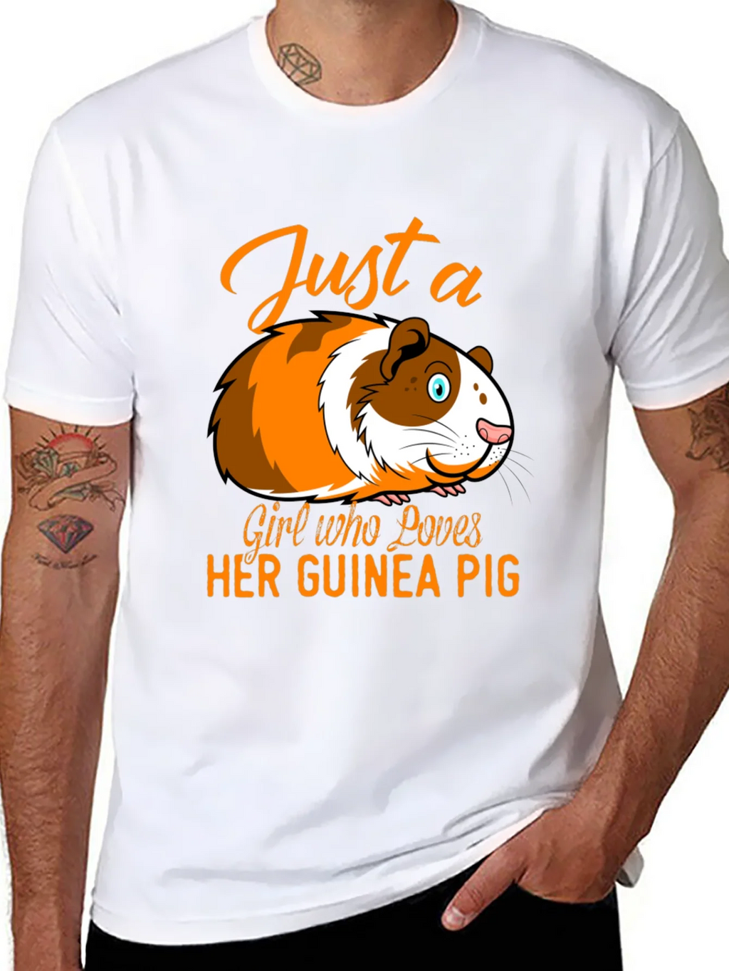 Just a Girl Who Loves Her Guinea Pig T-Shirt product image 7