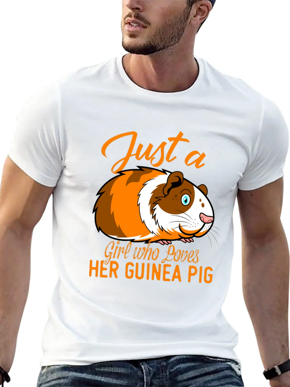 Just a Girl Who Loves Her Guinea Pig T-Shirt product image 12