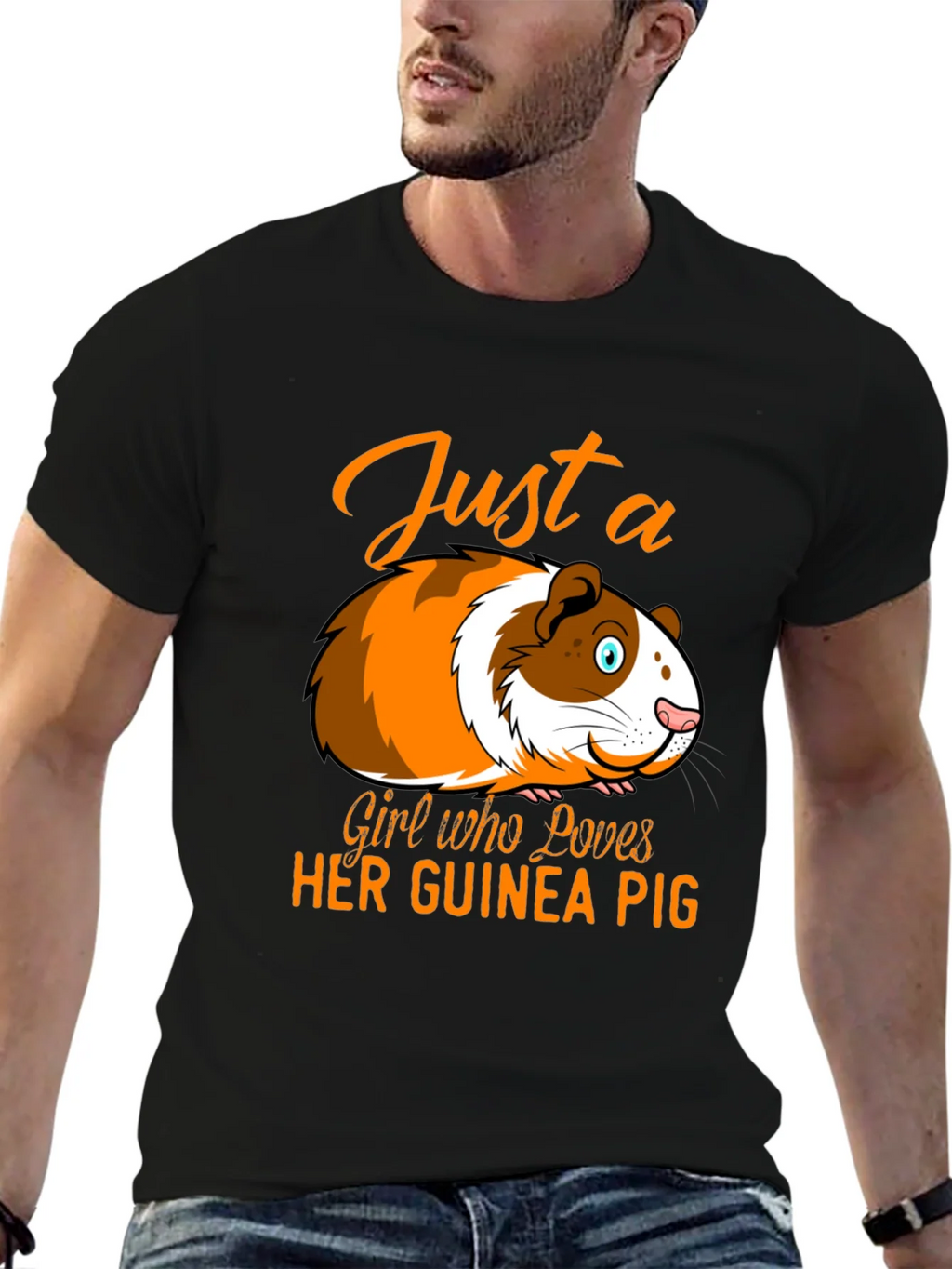 Just a Girl Who Loves Her Guinea Pig T-Shirt product image 6