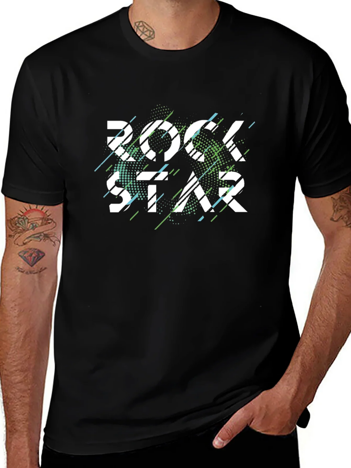 Rock Star Graphic Tee - Mens Black T-Shirt product image 1