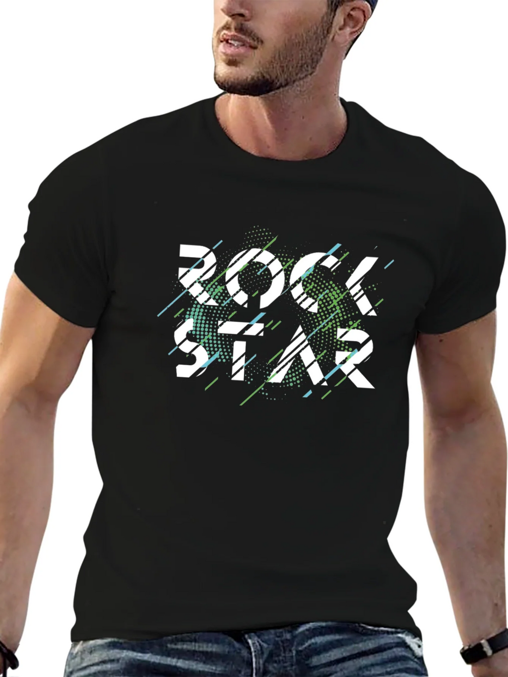 Rock Star Graphic Tee - Mens Black T-Shirt product image 6