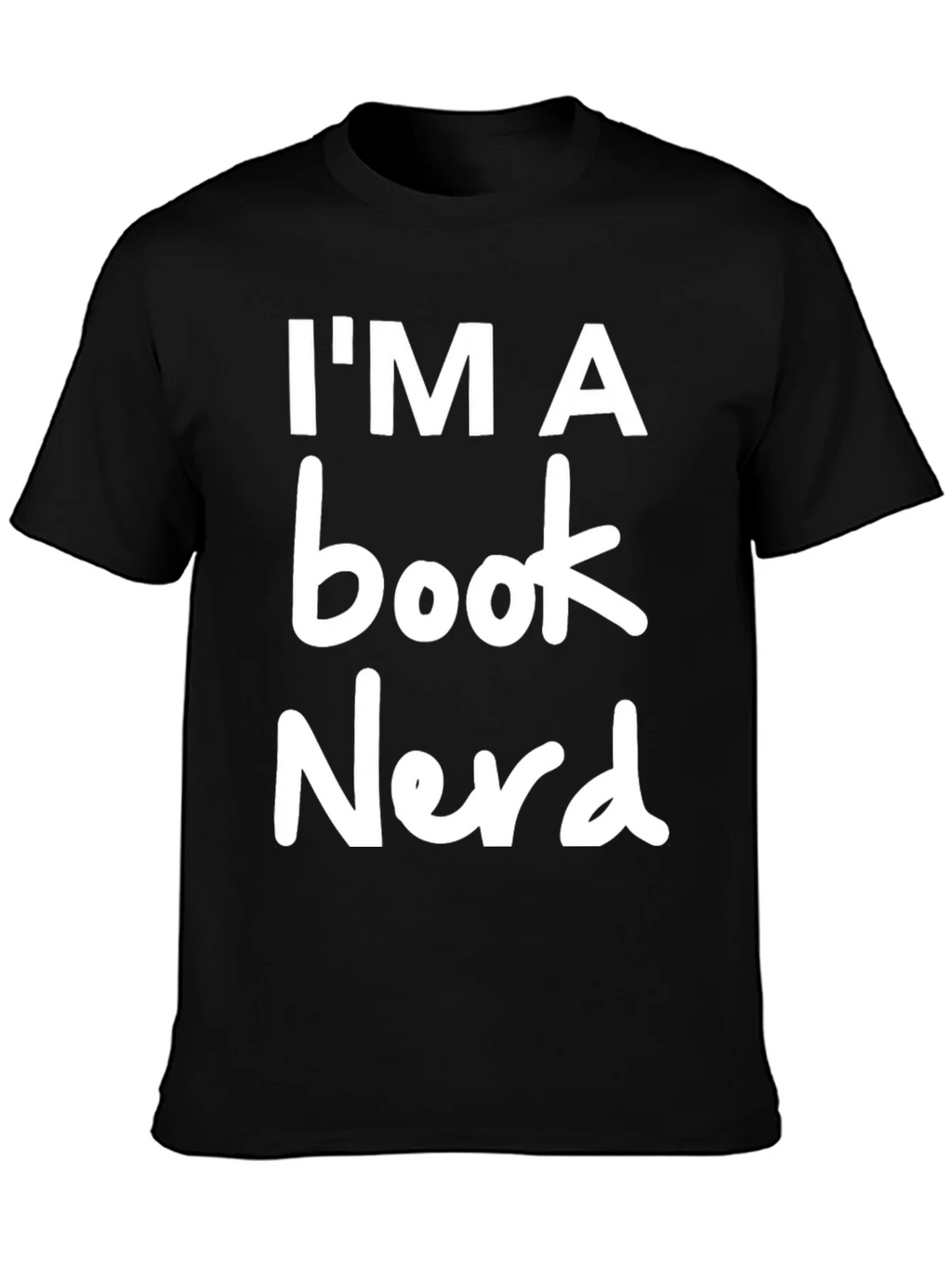 Im a Book Nerd T-Shirt - Black Crew Neck Novelty Tee product image 3