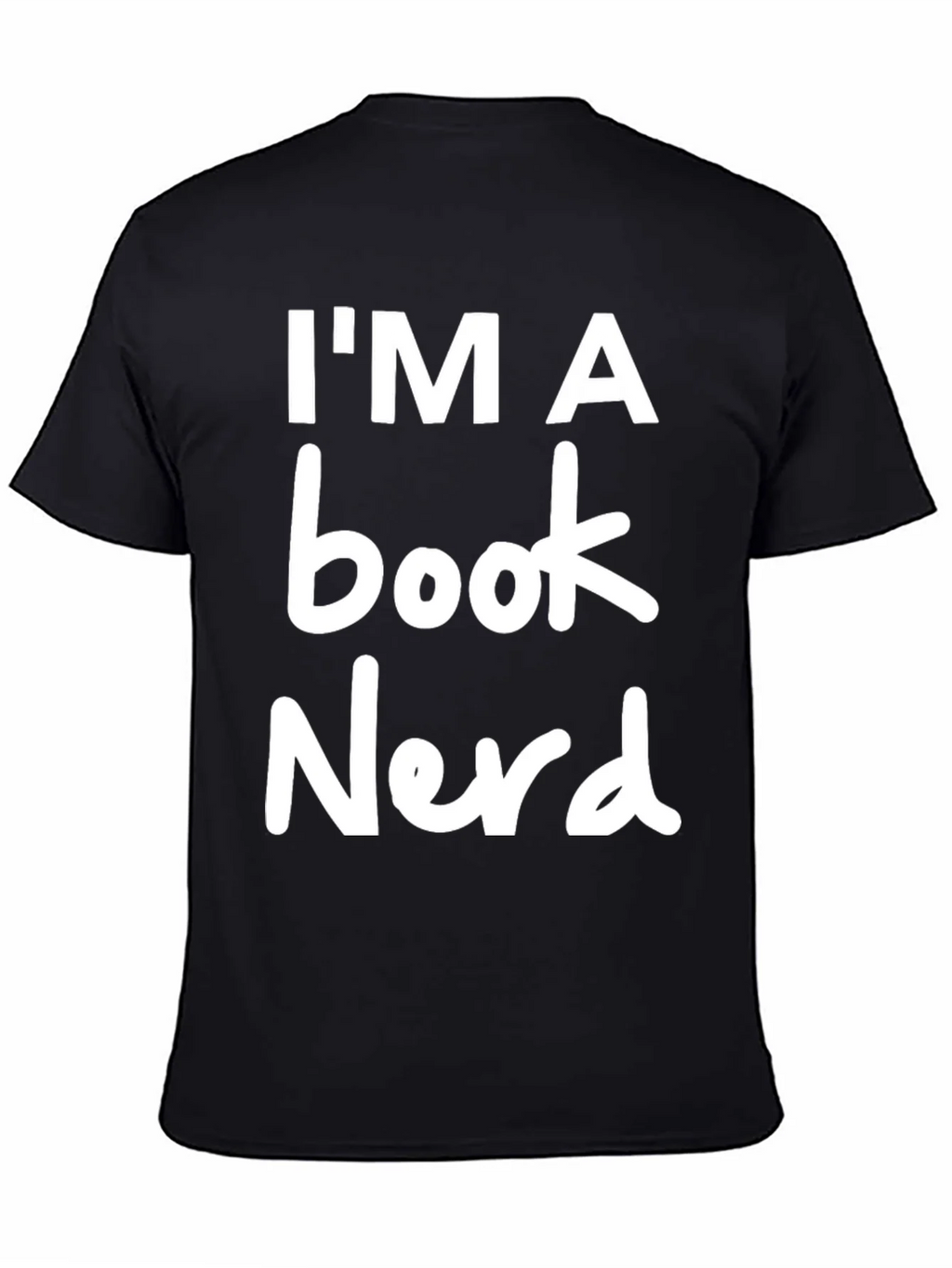Im a Book Nerd T-Shirt - Black Crew Neck Novelty Tee product image 4
