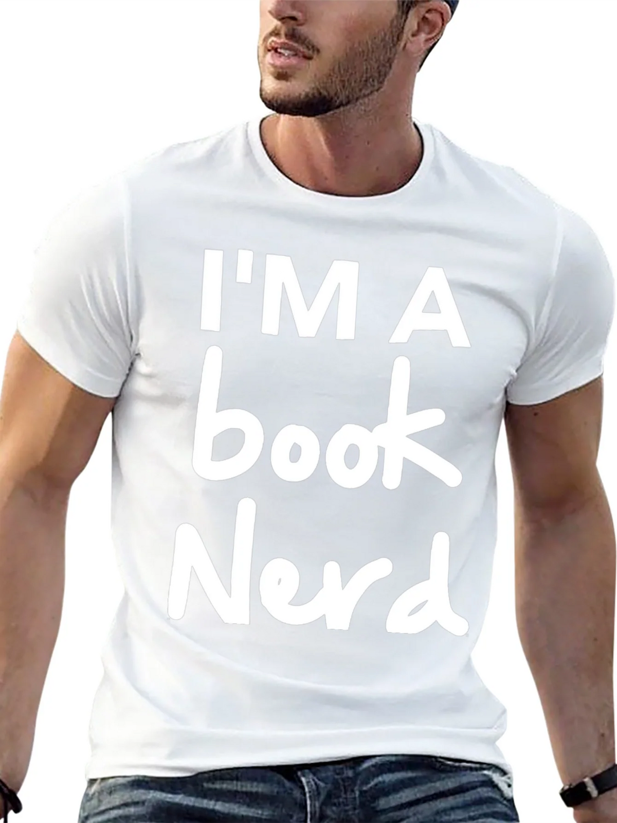 Im a Book Nerd T-Shirt - Black Crew Neck Novelty Tee product image 12