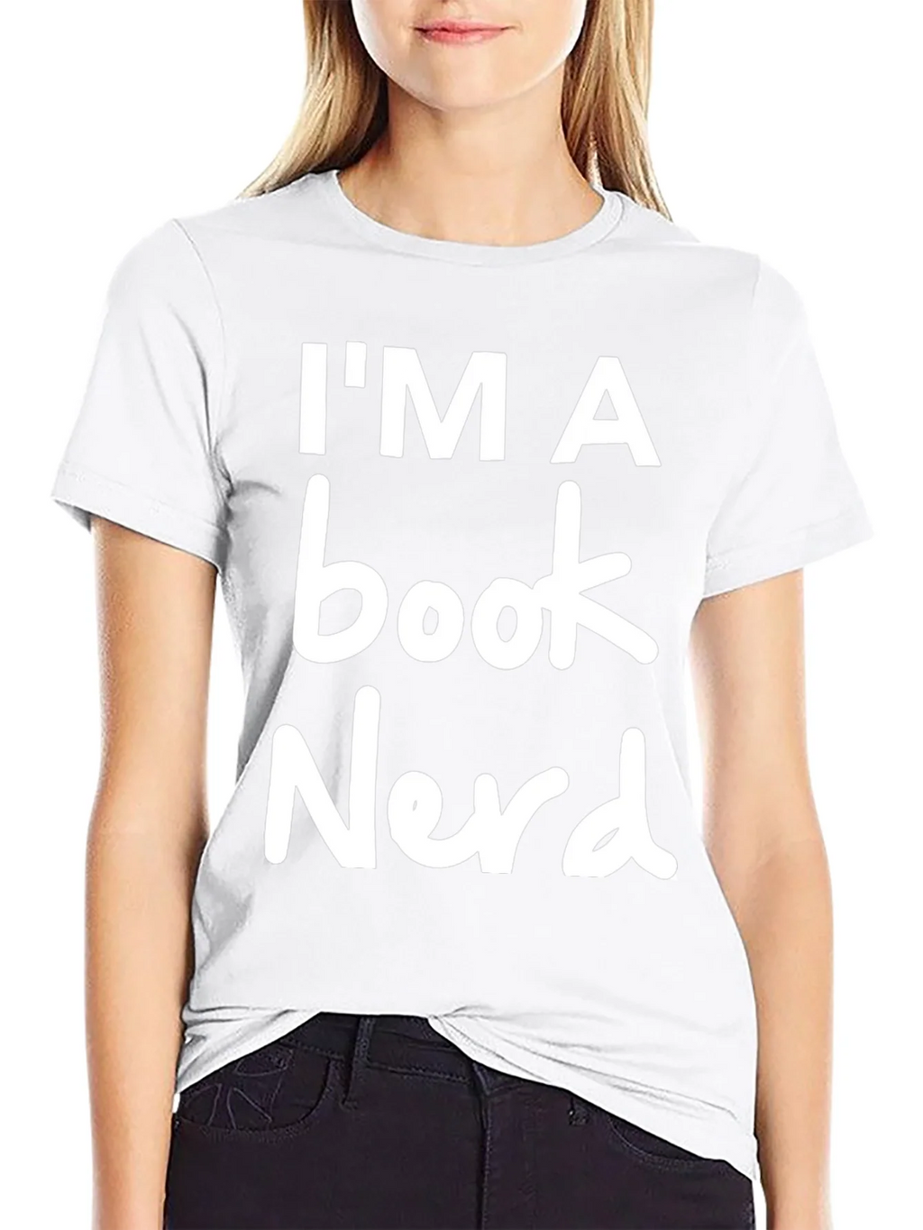 Im a Book Nerd T-Shirt - Black Crew Neck Novelty Tee product image 8