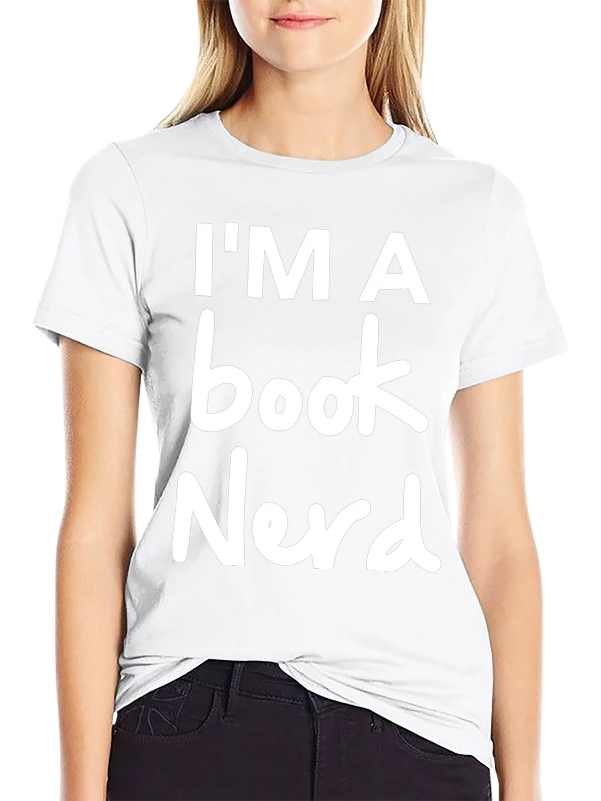 Im a Book Nerd T-Shirt - Black Crew Neck Novelty Tee product image 8