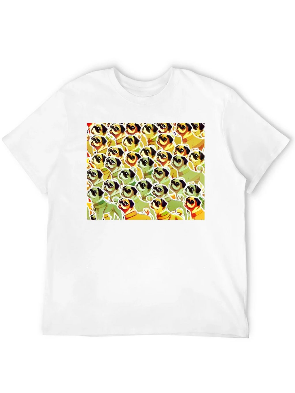 Pug Pattern Graphic T-Shirt - Unique Dog Lover Tee product image 11