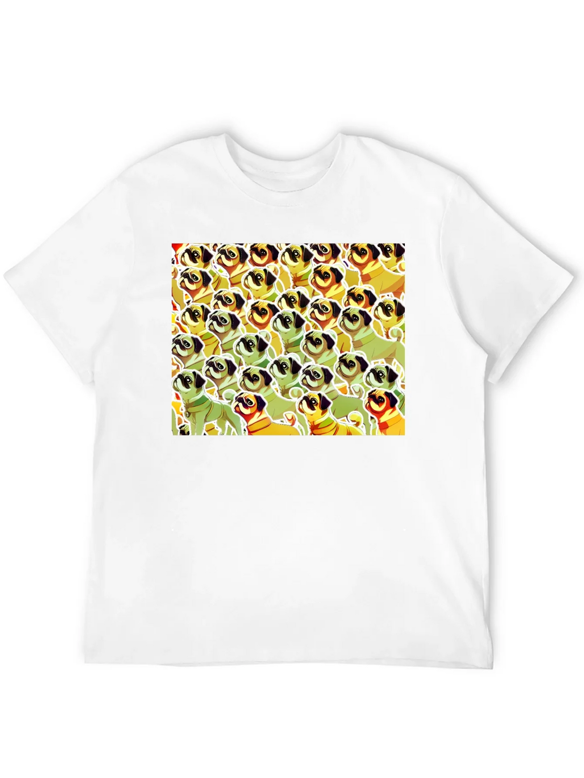 Pug Pattern Graphic T-Shirt - Unique Dog Lover Tee product image 11