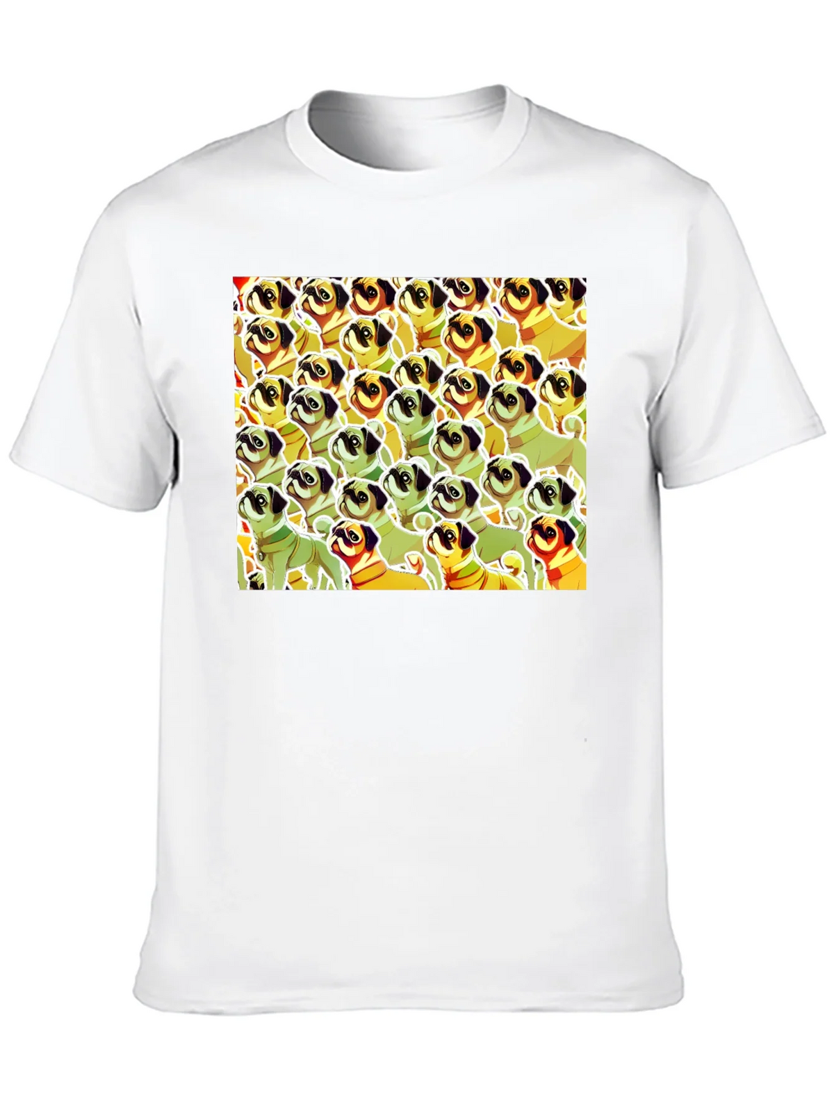 Pug Pattern Graphic T-Shirt - Unique Dog Lover Tee product image 9