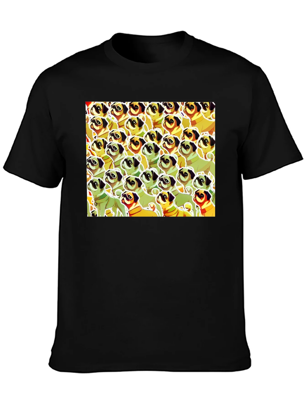 Pug Pattern Graphic T-Shirt - Unique Dog Lover Tee product image 3