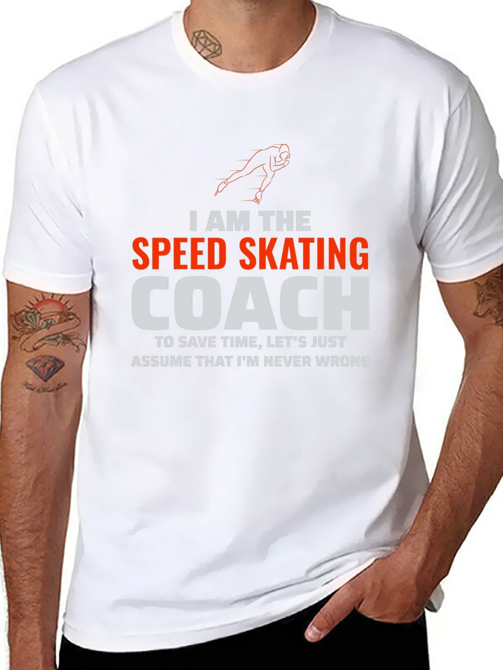 Speed Skating Coach T-Shirt - Funny Athlete Humor Tee product image 6