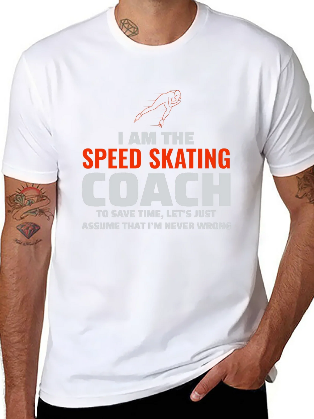 Speed Skating Coach T-Shirt - Funny Athlete Humor Tee product image 6